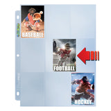 Premium Series 9-Pocket Side Load Pages (100ct) for Standard Size Cards