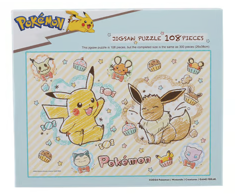 Pokémon Crayon Art Jigsaw Puzzle (108pcs)